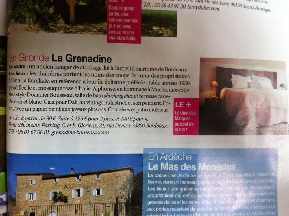 La Grenadine Bed & Breakfast Bordeaux Bagian luar foto